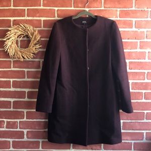 Chic A.P.C. burgundy wool jacket